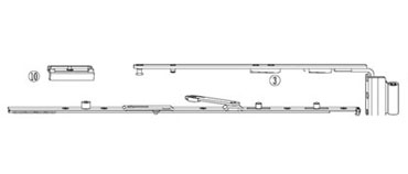 塑鋼平開(kāi)上懸配件