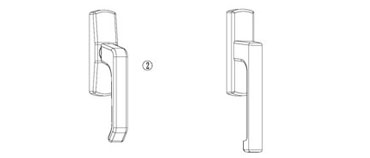 鋁合金平開(kāi)兩點(diǎn)鎖配件
