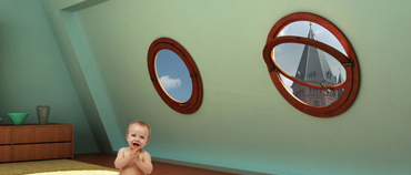 中懸窗(中懸圓)